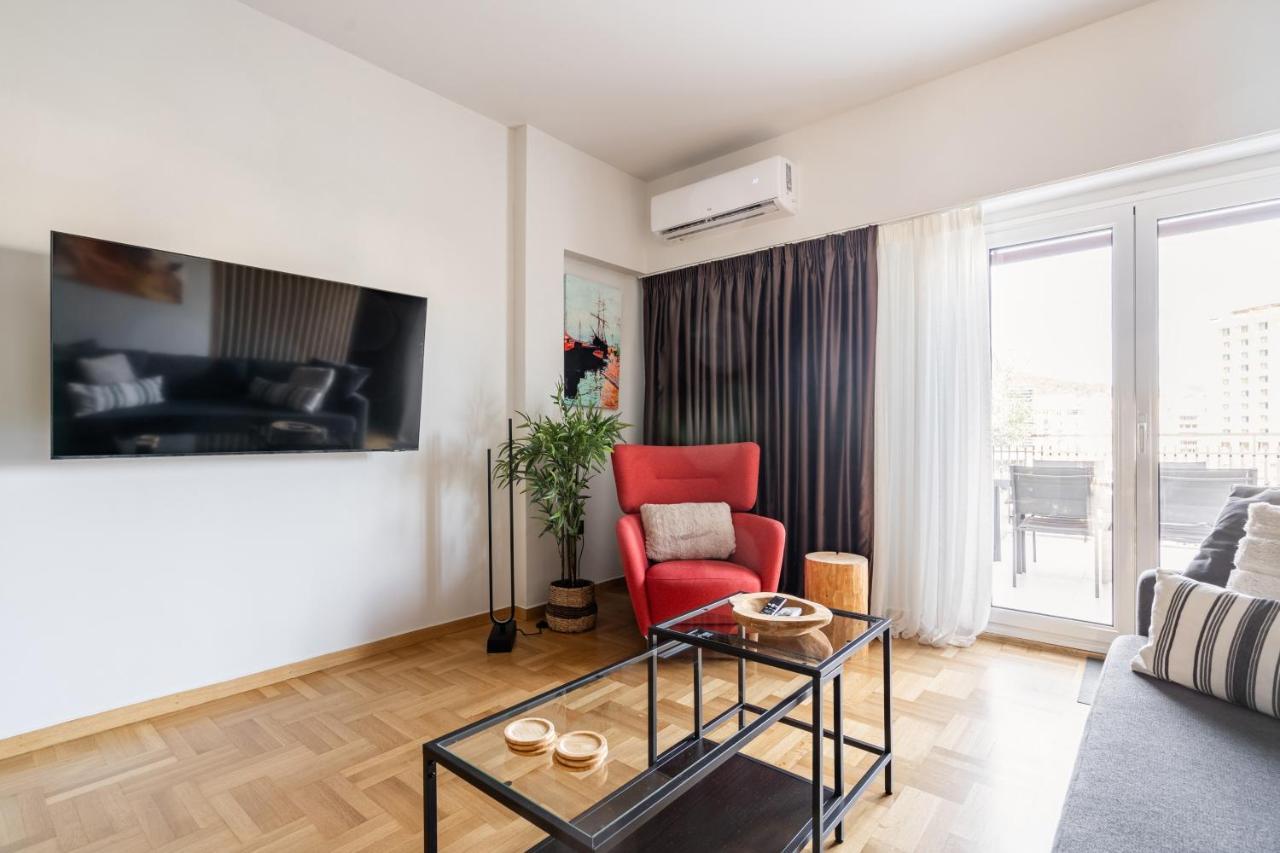 Athena Blue Lux Apartments 2Br 2Ba With City Skyline View, Near Kolonaki 雅典 外观 照片