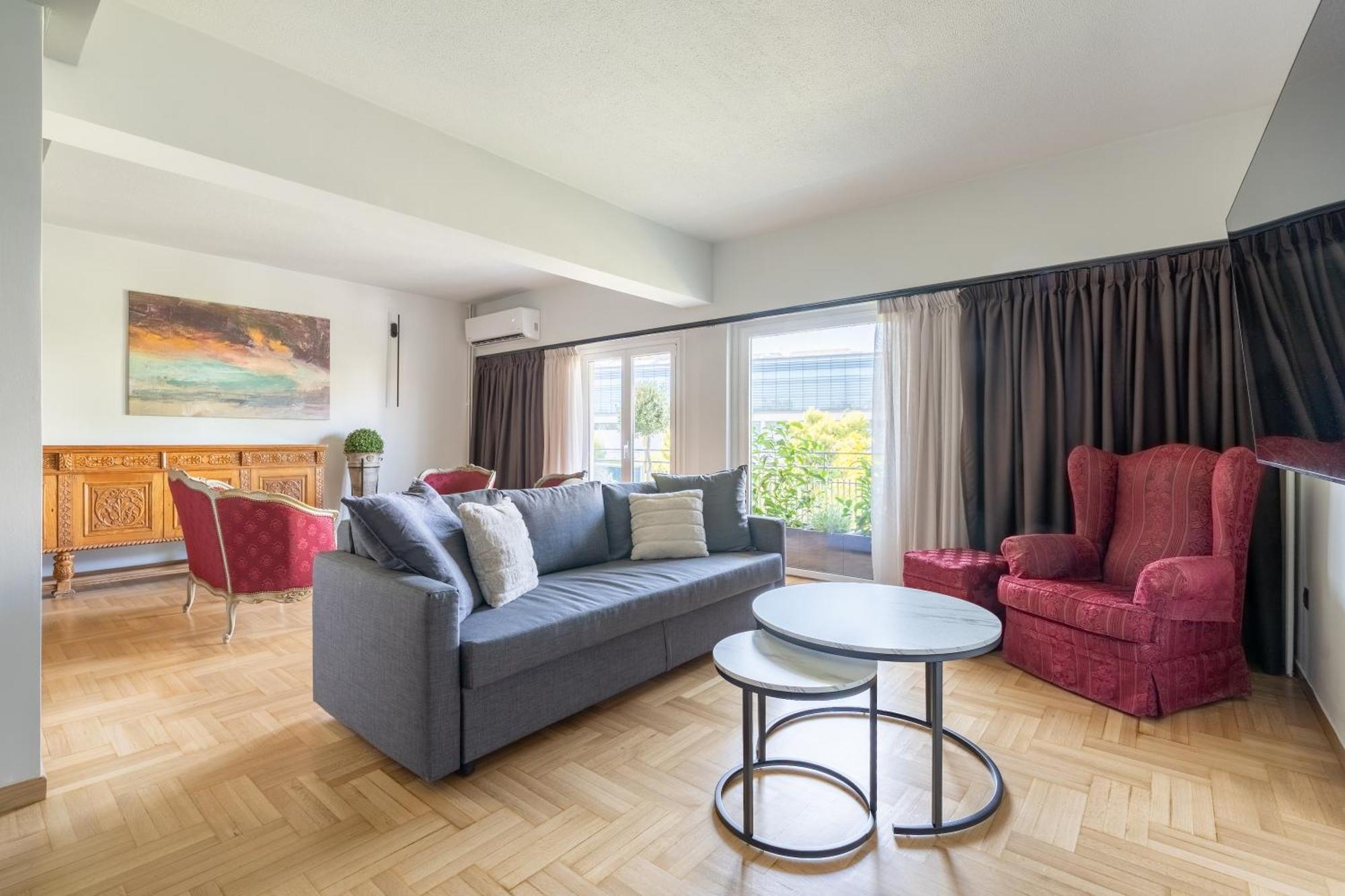Athena Blue Lux Apartments 2Br 2Ba With City Skyline View, Near Kolonaki 雅典 外观 照片